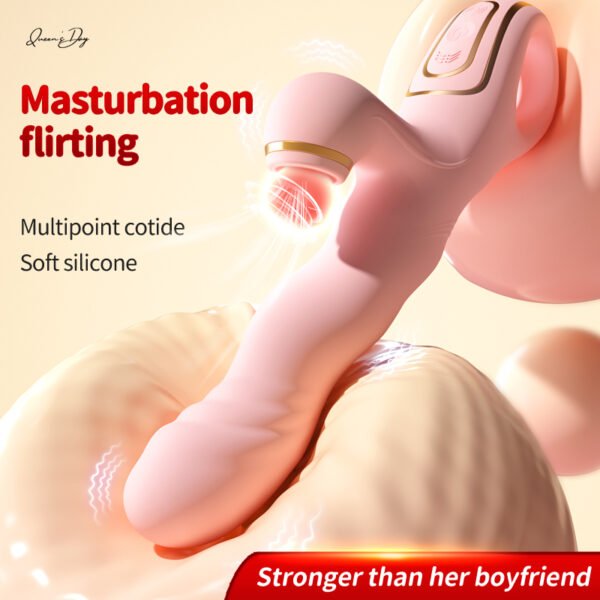 Peristaltic vibration massage stick