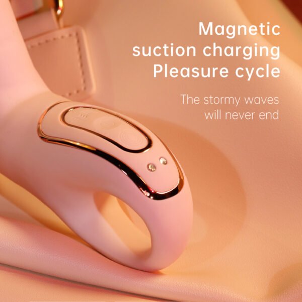 Hollow tongue slapping and sucking massager