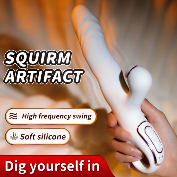 Peristaltic vibration massage stick
